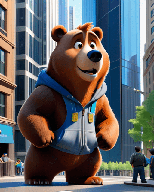 Benny the bear who runs the whole city